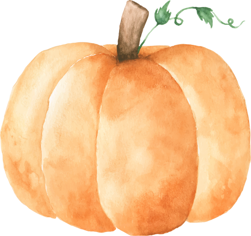 Watercolor Pumpkin Illustration